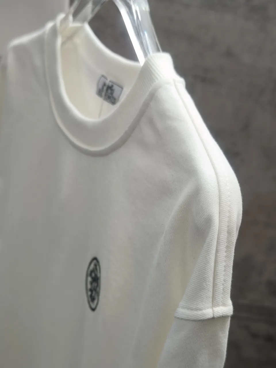 P125🌈🌈 HERMES* New Arrival logo 420g ， ！！ ！ Same Style 。 ：Black White Sizes：S-2XL